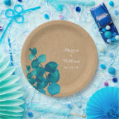 Eukalyptus Woodland Pappteller (Party)