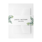 Eukalyptus Woodland Wedding Einladungsbanderole (Vorderseite Beispiel)