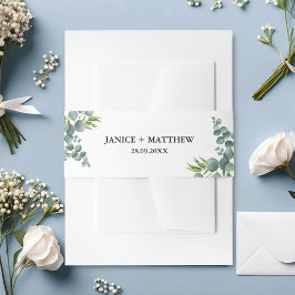 Eukalyptus Woodland Wedding Einladungsbanderole