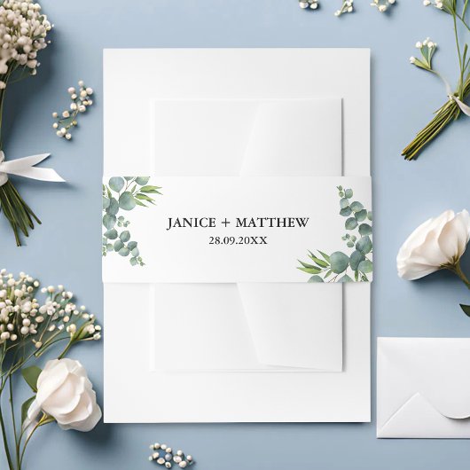 Eukalyptus Woodland Wedding Einladungsbanderole