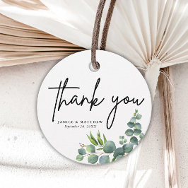 Eukalyptus Woodland Wedding Geschenkanhänger