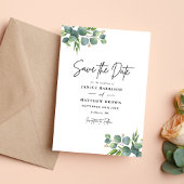 Eukalyptus Woodland Wedding Save The Date