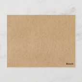 Eukalyptus Woodland Wedding Vielen Dank Postkarte (Rückseite)