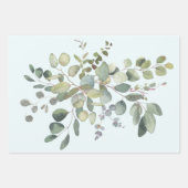 Eukalyptus Wrapping Paper Flat Sheet Set 3 Geschenkpapier Set (Vorderseite 3)