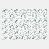 Eukalyptus Wrapping Paper Geschenkpapier Set (Vorderseite)