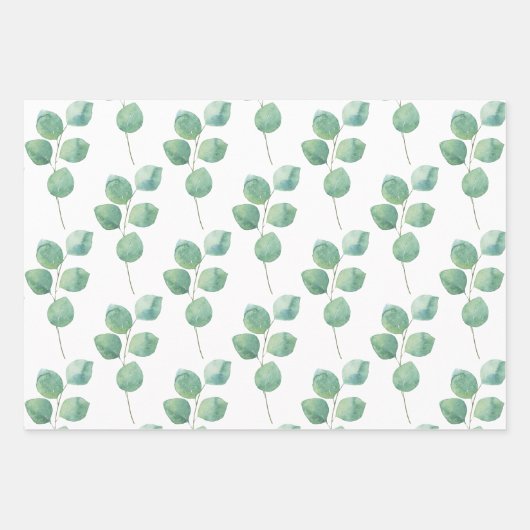 Eukalyptus Wrapping Paper-Set Geschenkpapier Set (Vorderseite 2)