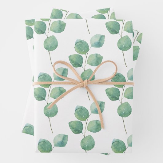 Eukalyptus Wrapping Paper-Set Geschenkpapier Set (Beispiel)