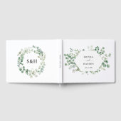 Eukalyptus Wreath Botanical Wedding Guest Book Gästebuch (Voll)