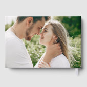 Eukalyptus-Wreath-Foto-Hochzeit mit Wasserfarbe Gästebuch (Rückseite)