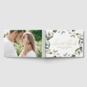 Eukalyptus-Wreath-Foto-Hochzeit mit Wasserfarbe Gästebuch (Voll)