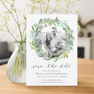 Eukalyptus Wreath-Foto Save the Date