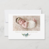 Eukalyptus Wreath-Geburtsankündigung Ankündigung (Rückseite)