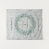 Eukalyptus Wreath Greenerenerity Gastgeschenke Hoc Wandteppich (Vorderseite (Horizontal))