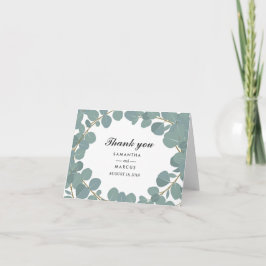 Eukalyptus Wreath Greenerenerity Wedding Dankeschö Dankeskarte