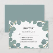 Eukalyptus Wreath Greenerenerity Wedding RSVP Resp (Vorne/Hinten)