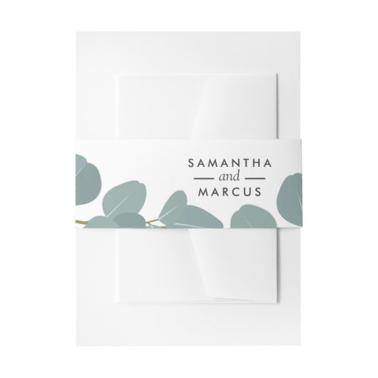 Eukalyptus Wreath Greenerity Wedding Bly Band (Vorderseite Beispiel)