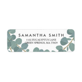 Eukalyptus Wreath Greenerity Wedding Return Label