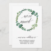 Eukalyptus Wreath-Kalligrafie-Skriptbewegung Ankündigung (Vorne/Hinten)