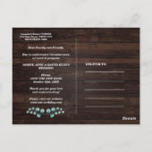 Eukalyptus Wreath-Liebe ist Patientenhochzeit Postkarte (Rückseite)