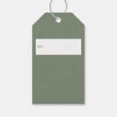 Eukalyptus Wreath Monogramm Geschenkanhänger (Rückseite)