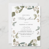 Eukalyptus-Wreath-Polterabend Einladung (Vorderseite)