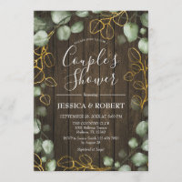 Eukalyptus Wreath Rustic Wood Couples Dusche