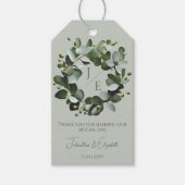 Eukalyptus Wreath | Sage Green Geschenkanhänger (Vorderseite)