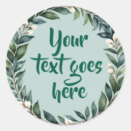 Eukalyptus Wreath Sticker floral