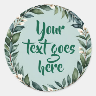 Eukalyptus Wreath Sticker floral