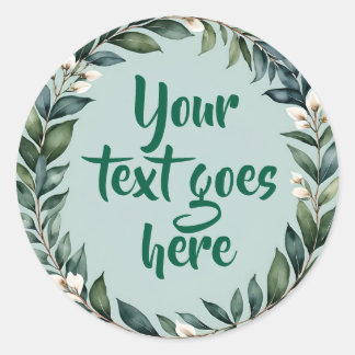 Eukalyptus Wreath Sticker floral