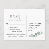 Eukalyptus Wreath UAWG Postkarte mit Auswahl an Ge (Rückseite)