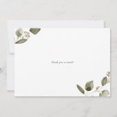 Eukalyptus Wreath Wedding Dankeskarte (Rückseite)