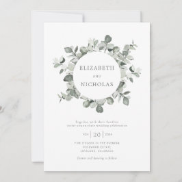 Eukalyptus Wreath Wedding Einladung