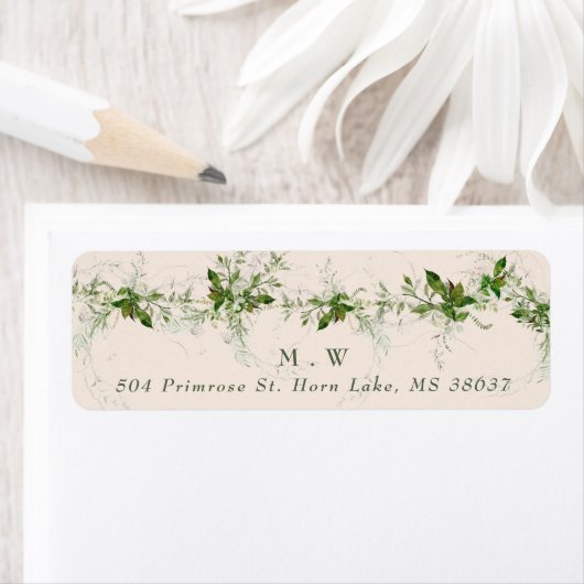 Eukalyptus Wreath Wedding Envelope (Insitu)