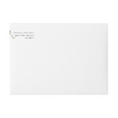 Eukalyptus Wreath Wedding Envelope Rücksendeadress (Vorderseite)