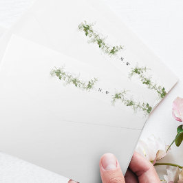 Eukalyptus Wreath Wedding Envelope Rücksendeadress