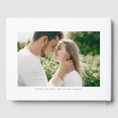 Eukalyptus Wreath Wedding Foto Gästebuch (Rückseite)