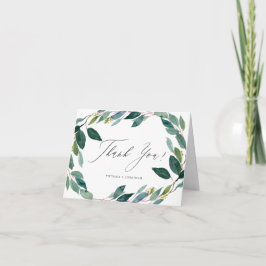 Eukalyptus Wreath Wedding Vielen Dank Dankeskarte