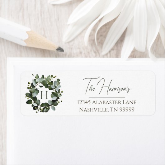 Eukalyptus Wreath | Weiß (Insitu)