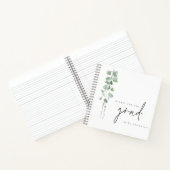 Eukalyptus wünscht sich ein Abschluss-Gästebuch Notizblock (Innenseite)