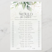 Eukalyptus würde eher Brautparty spielen (Vorderseite)