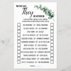 Eukalyptus würde sie eher Duschspielkarte machen Flyer