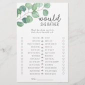 Eukalyptus - Würde sie lieber Brautparty spielen (Vorderseite)