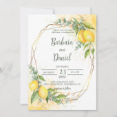Eukalyptus Yellow Flowers Einladung (Vorderseite)