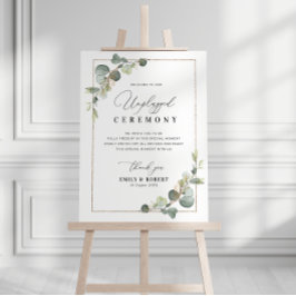 Eukalyptus-Zeichen für elegante Schrift Unplugged