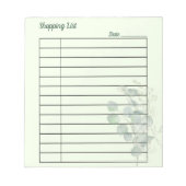 Eukalyptus zu verschiedenen Zwecken botanisch Notizblock (Vorderseite)