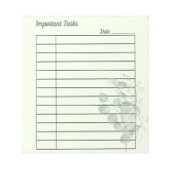 Eukalyptus zu verschiedenen Zwecken botanisch Notizblock