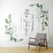 Eukalyptus Zukunft Mrs Photo Booth Hintergrund Wandteppich (Beispiel (Horizontal))