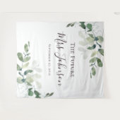 Eukalyptus Zukunft Mrs Photo Booth Hintergrund Wandteppich (Vorderseite (Horizontal))