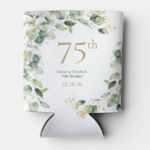 Eukalyptus zum 75. Geburtstag Dosenkühler (Vorderseite)